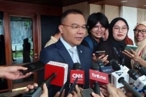 ketua harian gerindra sufmi dasco ahmad di kompleks parlemen vkt3