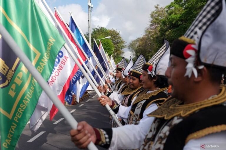 antarafoto kirab pemilu tahun 2024 kota denpasar 060823 5