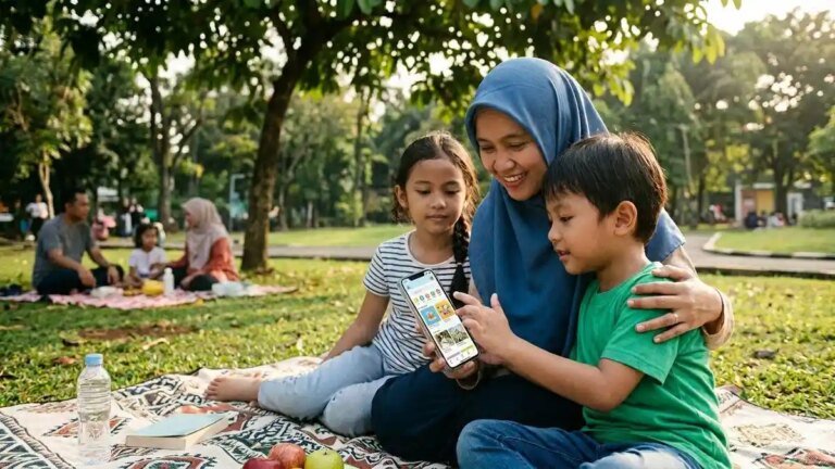 PP-TUNAS-Ilustrasi-Orangtua-dalam-melindungi-anak-terkait-konten-digital